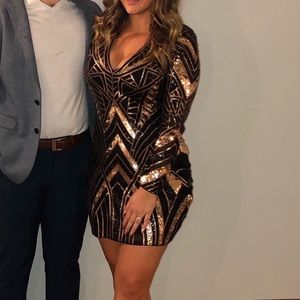 Sequin Express Dress